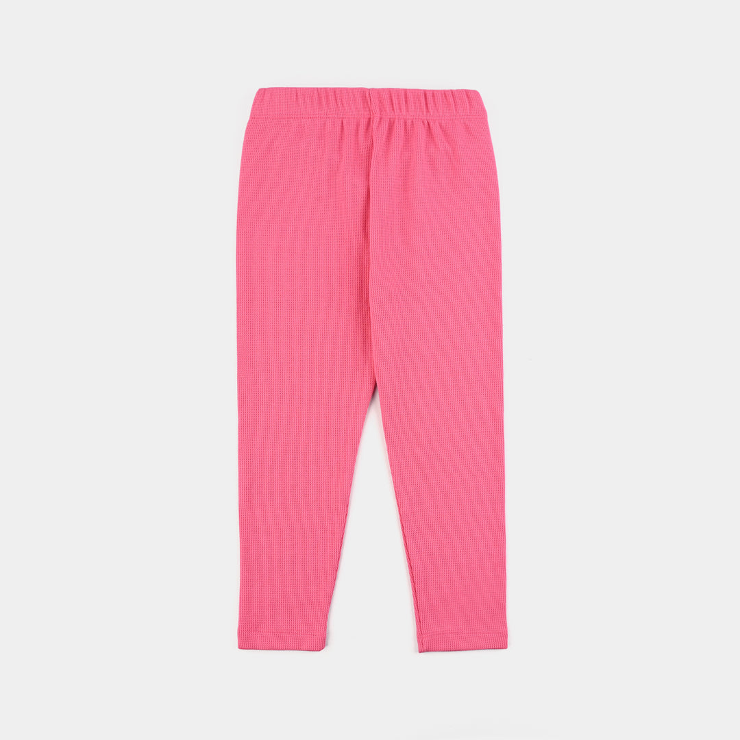 Kids Unisex Thermal Inner Wear Suit-Hot Pink