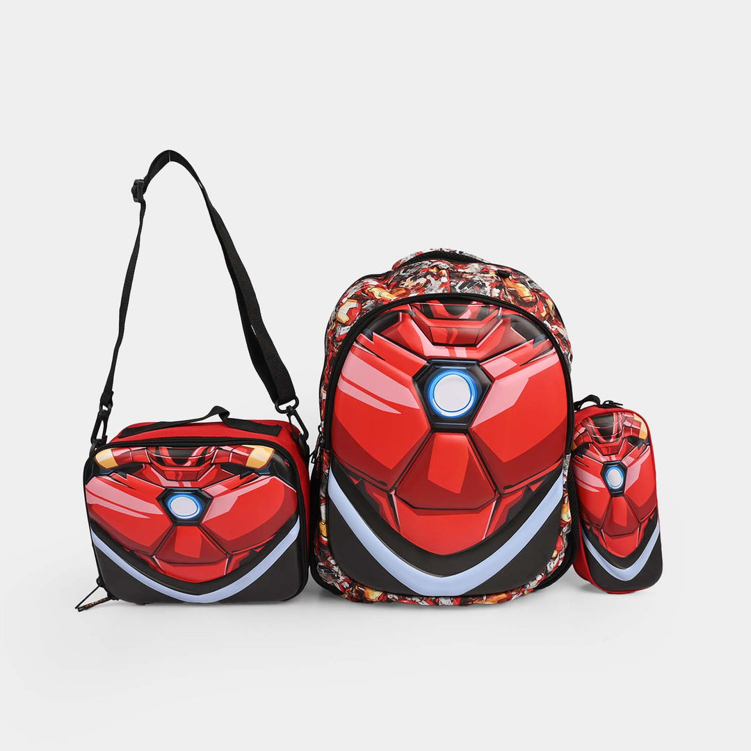 Levup 3D Complete School Bag Combo Set