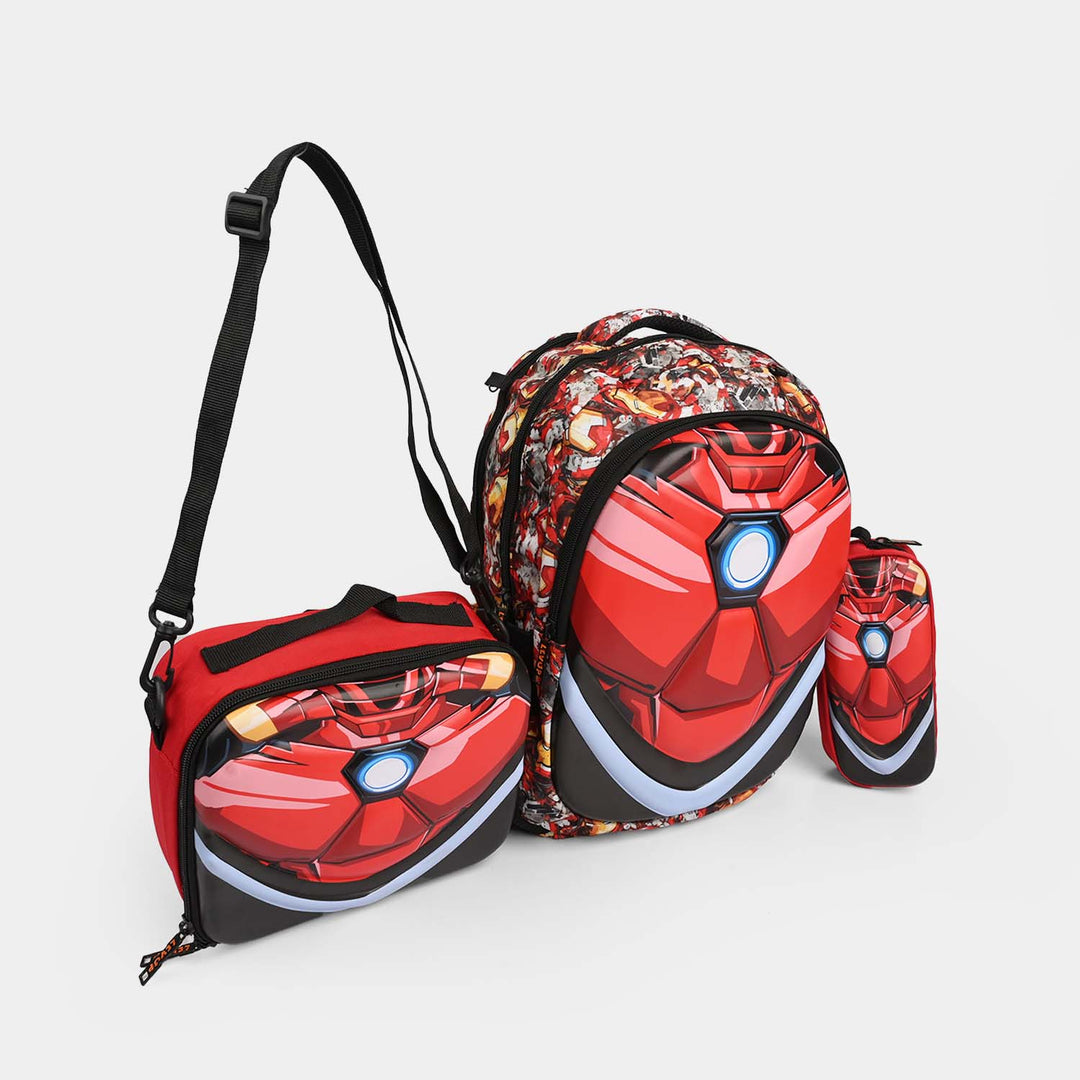 Levup 3D Complete School Bag Combo Set