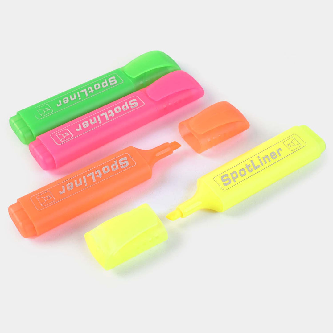 Sportline Highlighter Marker Pen - 4 PCs