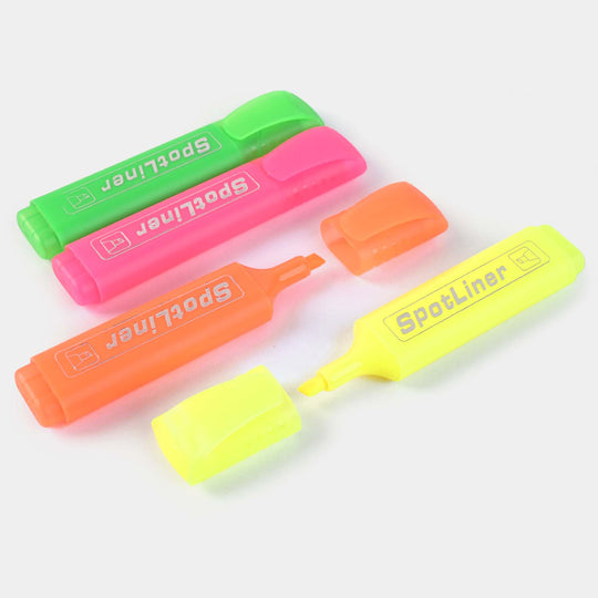 Sportline Highlighter Marker Pen - 4 PCs