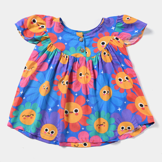 Infant Girls Casual Frock Mykonos-Multi