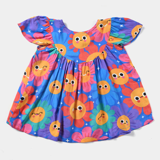 Infant Girls Casual Frock Mykonos-Multi