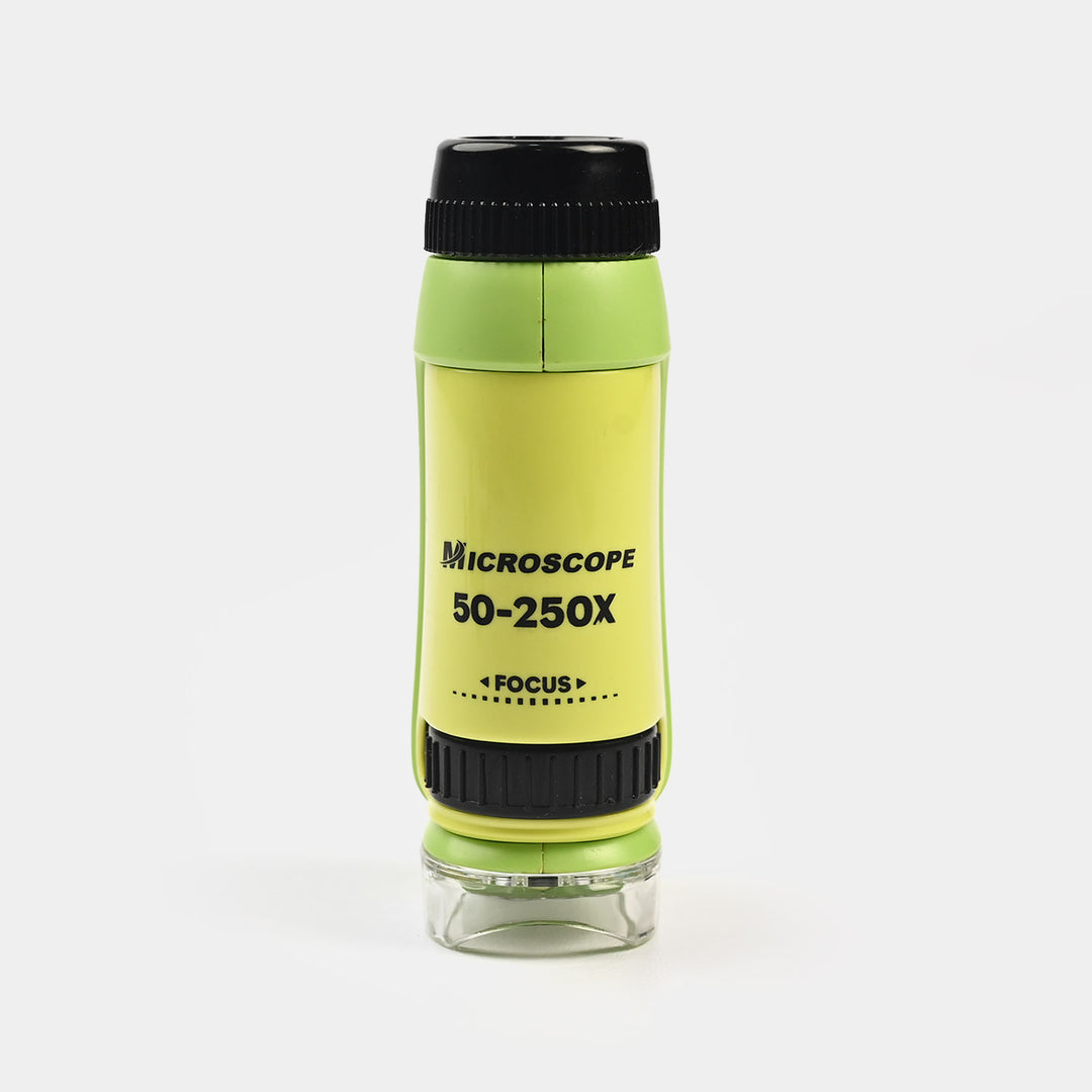Mini Microscope Portable Kids Microscope with Led Light 250X Zoom