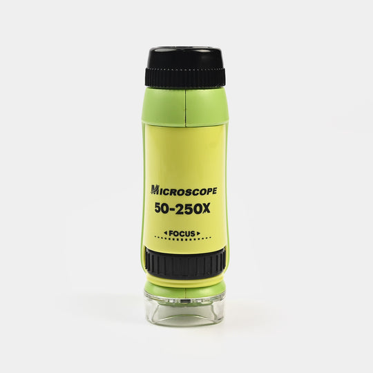 Mini Microscope Portable Kids Microscope with Led Light 250X Zoom