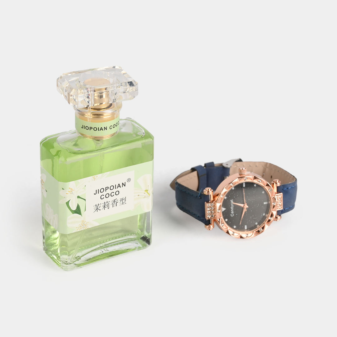 Girls Fashion Accessory Perfume & Watch Set