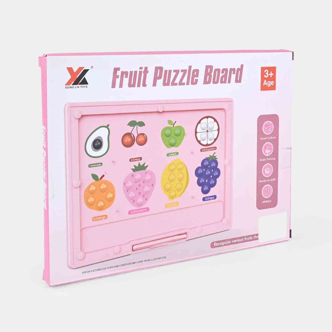 Montessori Magnetic Fruit Puzzle Board For Early Learning