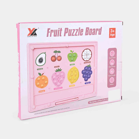 Montessori Magnetic Fruit Puzzle Board For Early Learning