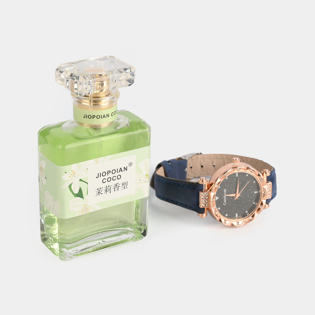 Girls Fashion Accessory Perfume & Watch Set