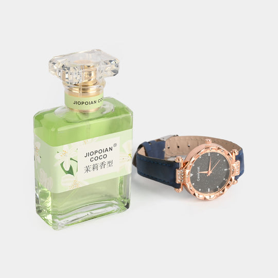 Girls Fashion Accessory Perfume & Watch Set