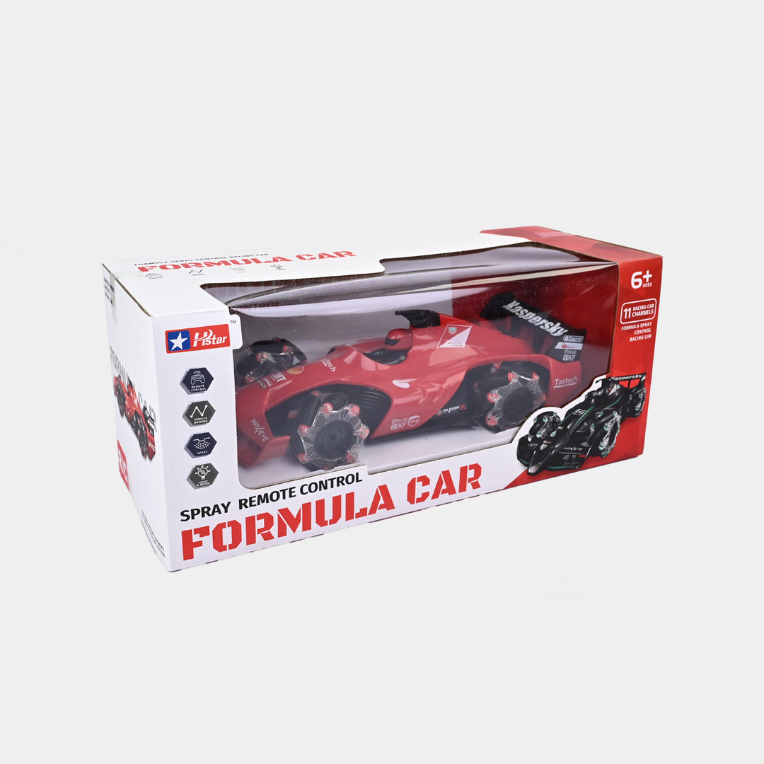Spray Remote Control Formula Car for Kids