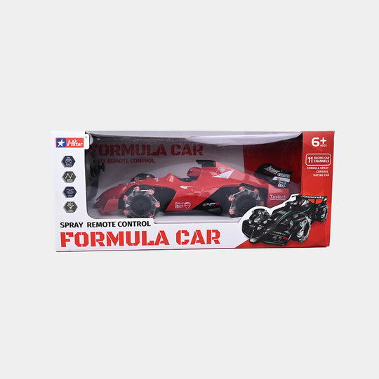 Spray Remote Control Formula Car for Kids