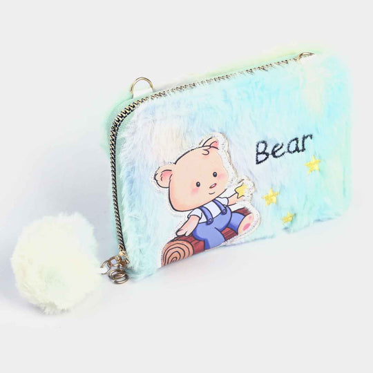 Girls Fur Fashion Hand Bag/Wallet