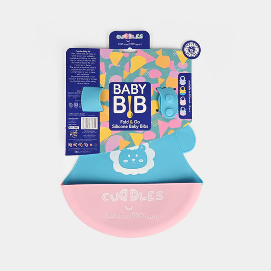 FOLD & GO CUDDLES SILICONE BABY BIB