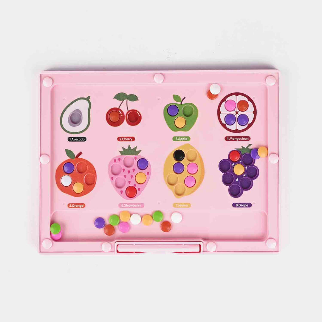 Montessori Magnetic Fruit Puzzle Board For Early Learning
