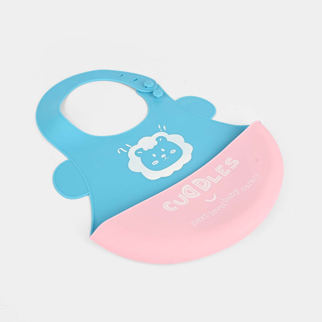 FOLD & GO CUDDLES SILICONE BABY BIB