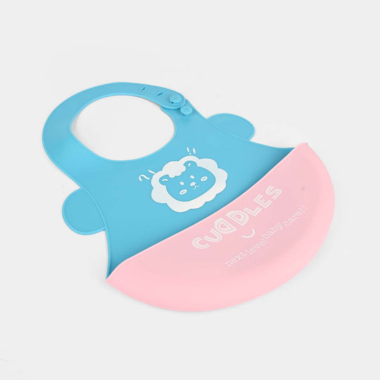 FOLD & GO CUDDLES SILICONE BABY BIB