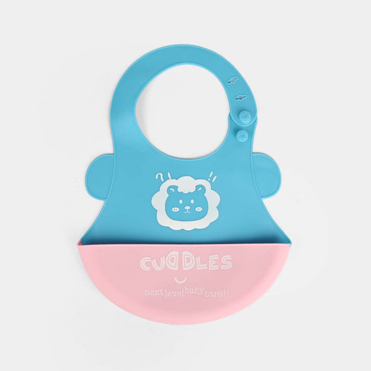 FOLD & GO CUDDLES SILICONE BABY BIB