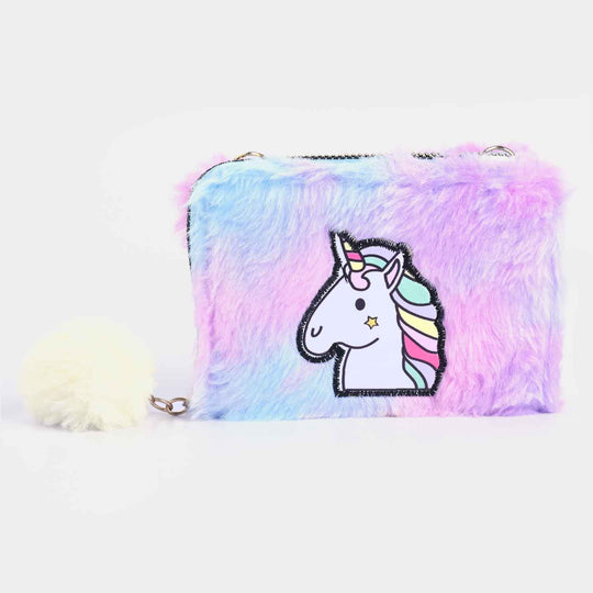 Girls Fur Fashion Hand Bag/Wallet