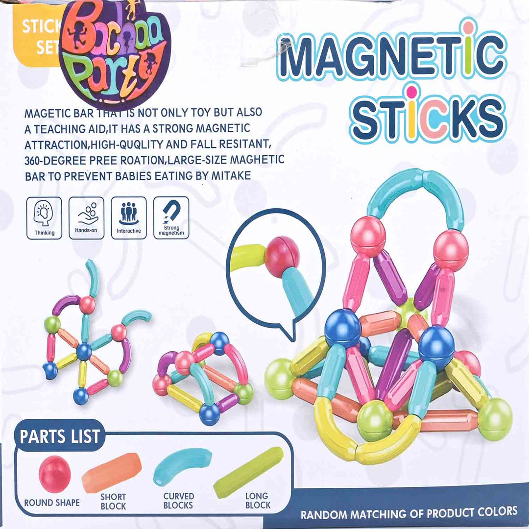 Puzzle Magnetic Sticks Set | 58PCs