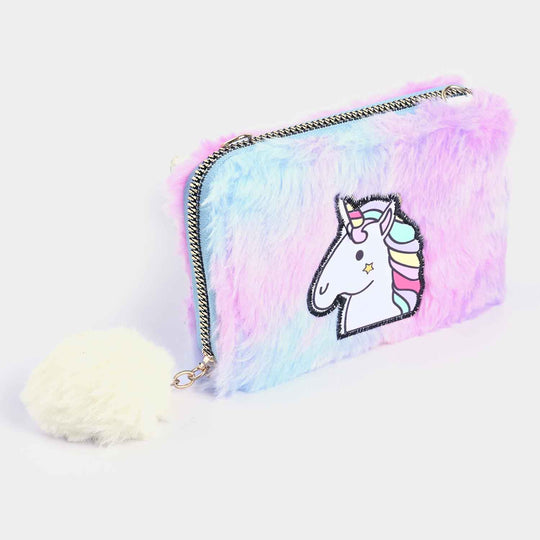 Girls Fur Fashion Hand Bag/Wallet