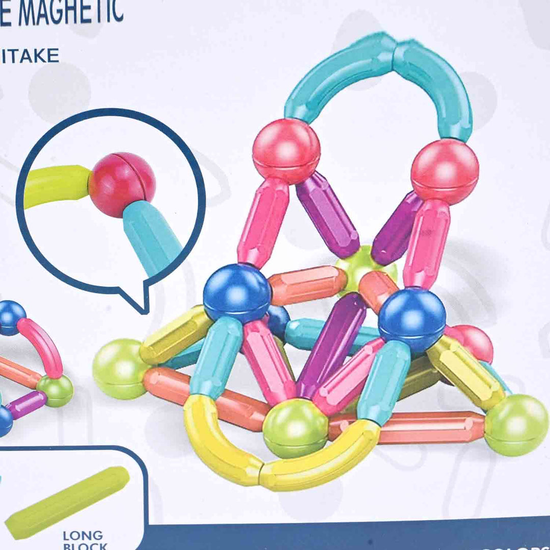 Puzzle Magnetic Sticks Set | 58PCs