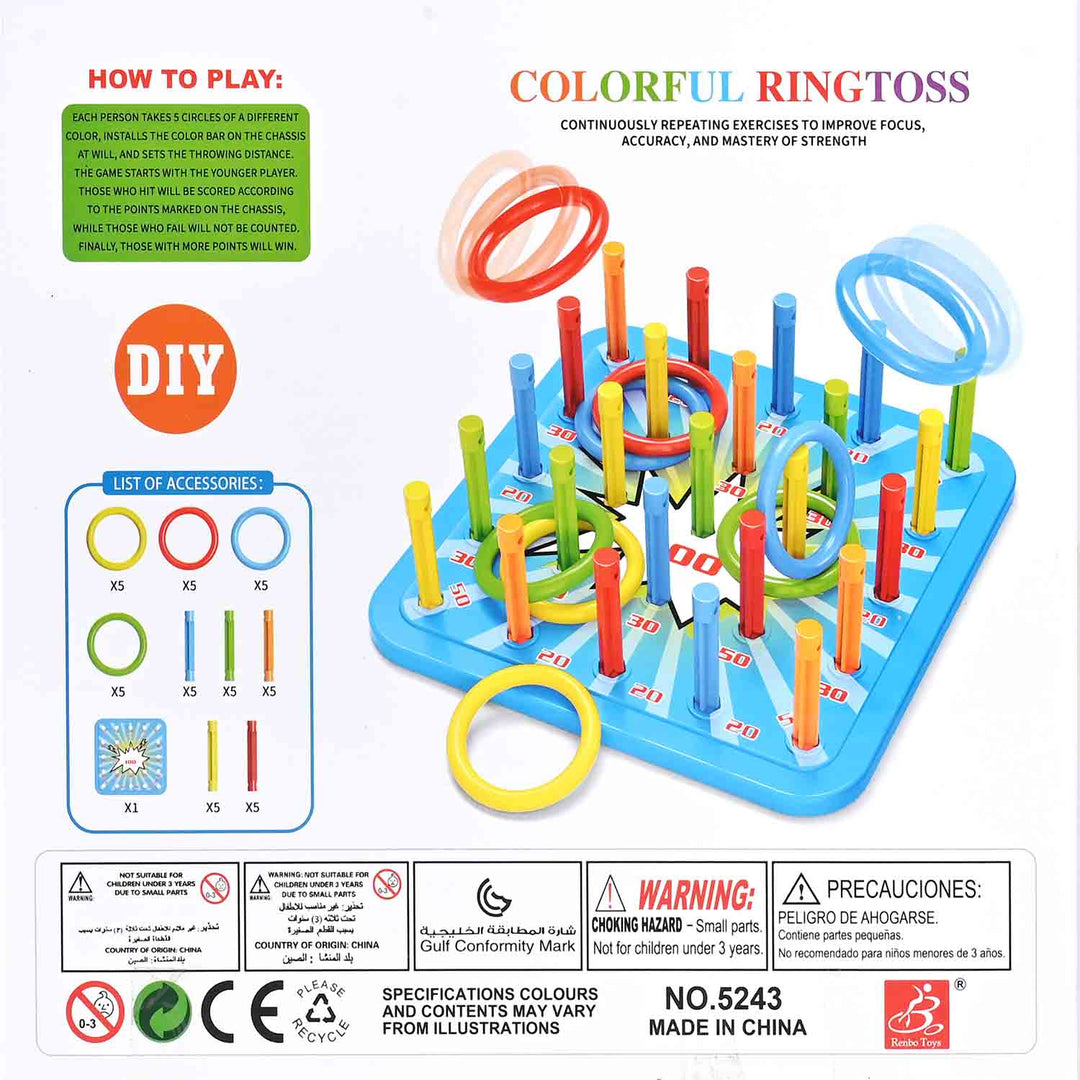 Colorful Ringtoss Game For Kids