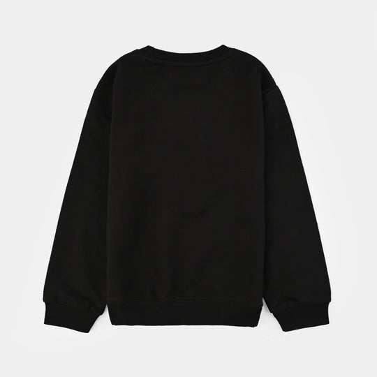 Boys Jersey/Terry 2 Piece Suit-BLACK