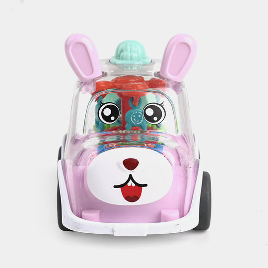 Rabbit Gear Bus with Light for Kids