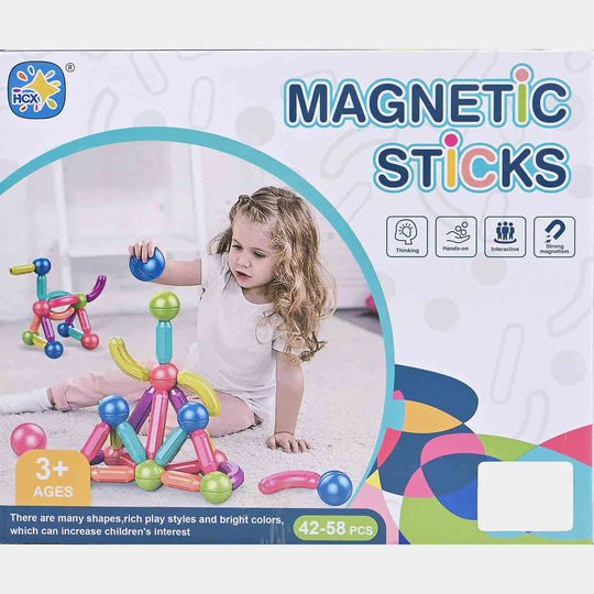 Puzzle Magnetic Sticks Set | 48PCs