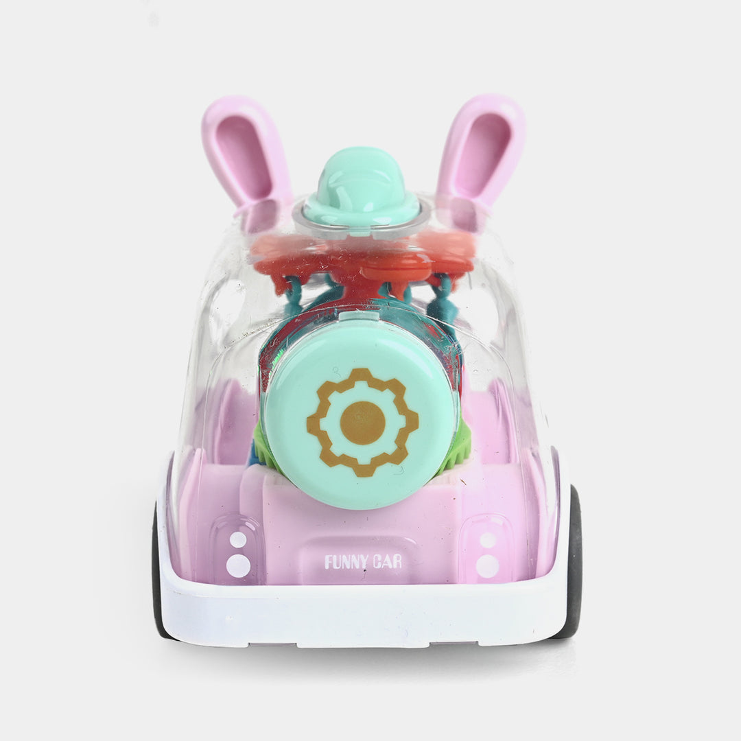 Rabbit Gear Bus with Light for Kids