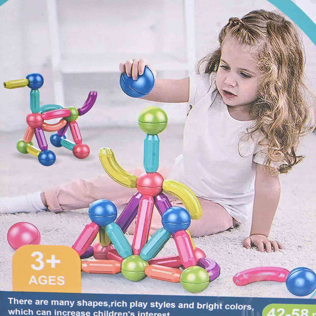 Puzzle Magnetic Sticks Set | 48PCs