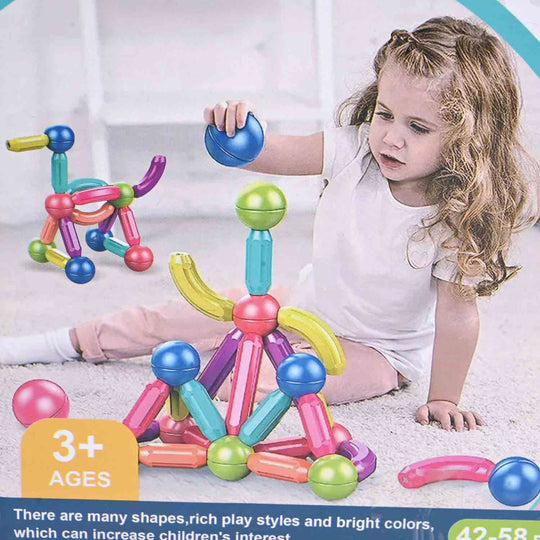 Puzzle Magnetic Sticks Set | 48PCs