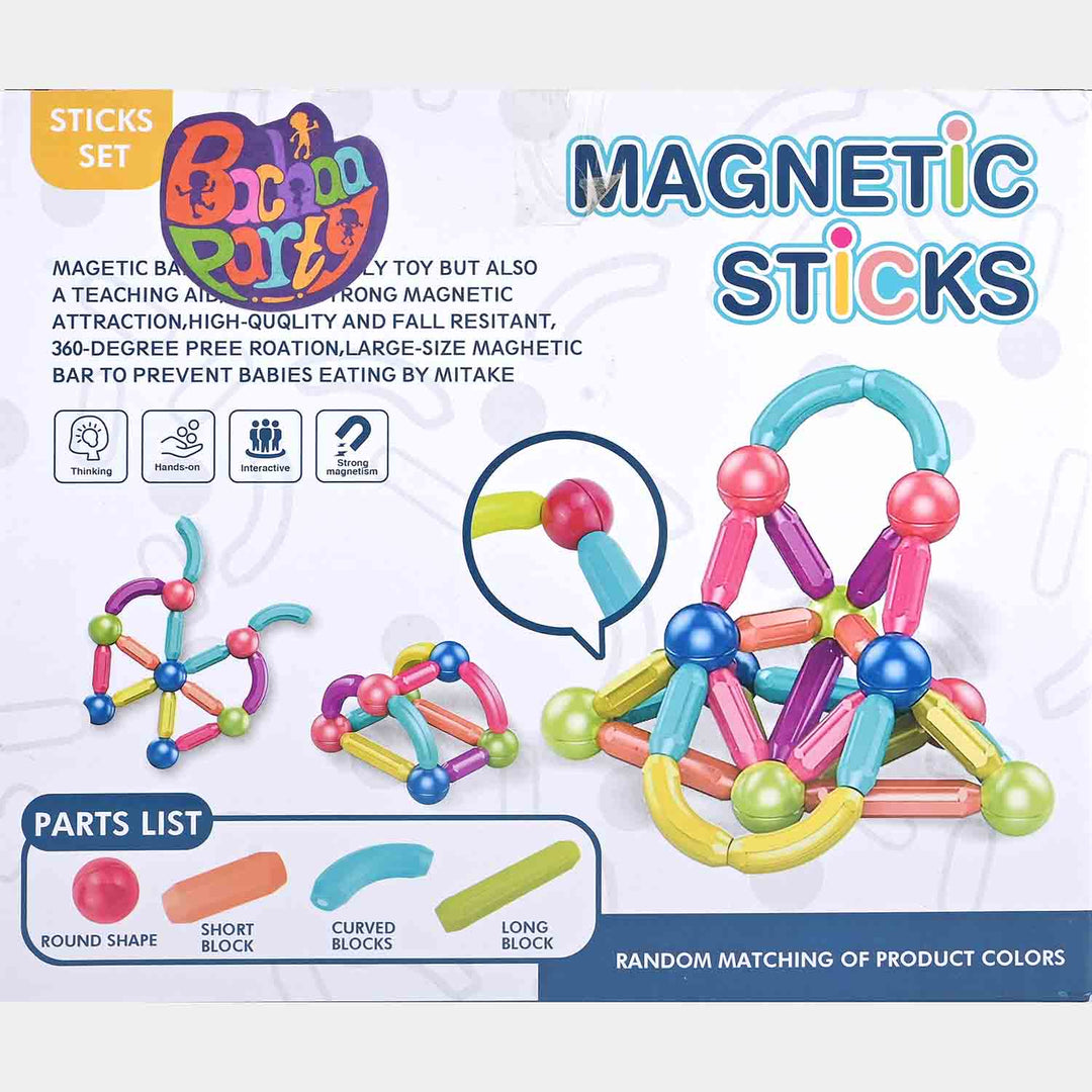 Puzzle Magnetic Sticks Set | 48PCs