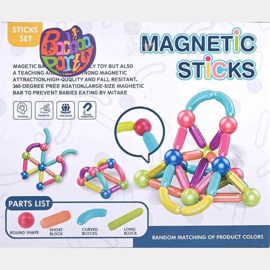 Puzzle Magnetic Sticks Set | 48PCs
