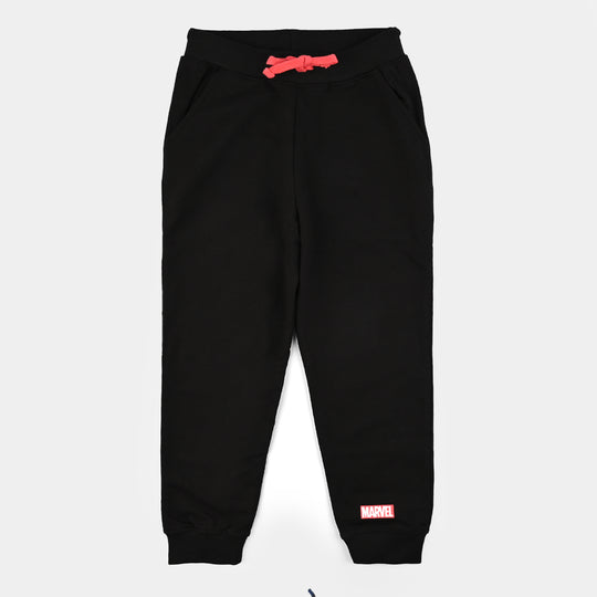 Boys Jersey/Terry 2 Piece Suit-BLACK