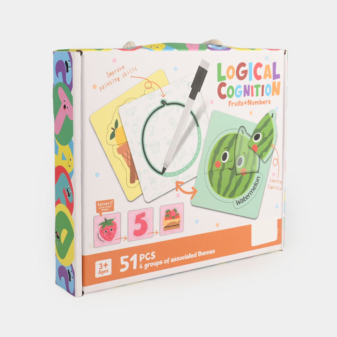 51Pcs Double Layer Cognitive Puzzle