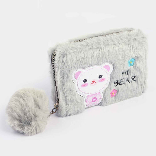 Girls Fur Fashion Hand Bag/Wallet