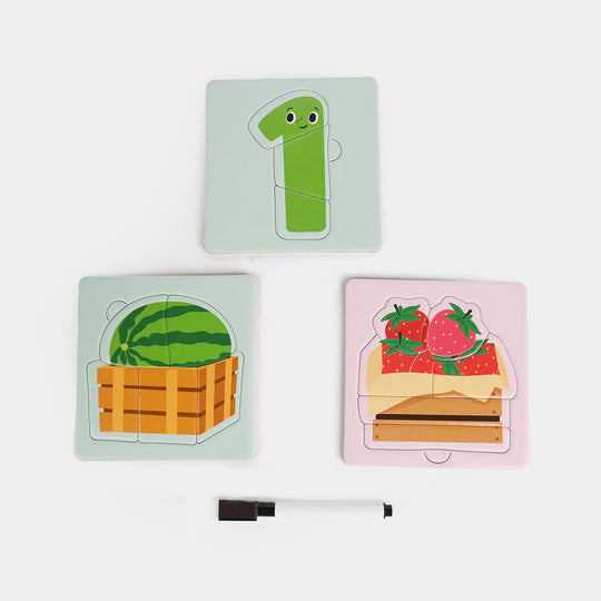 51Pcs Double Layer Cognitive Puzzle