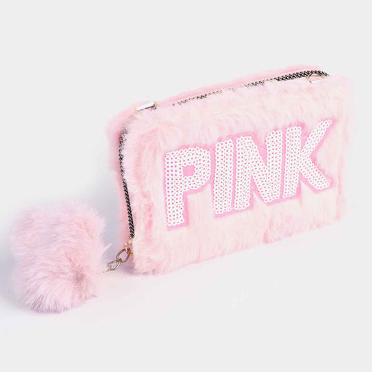 Girls Fur Fashion Hand Bag/Wallet