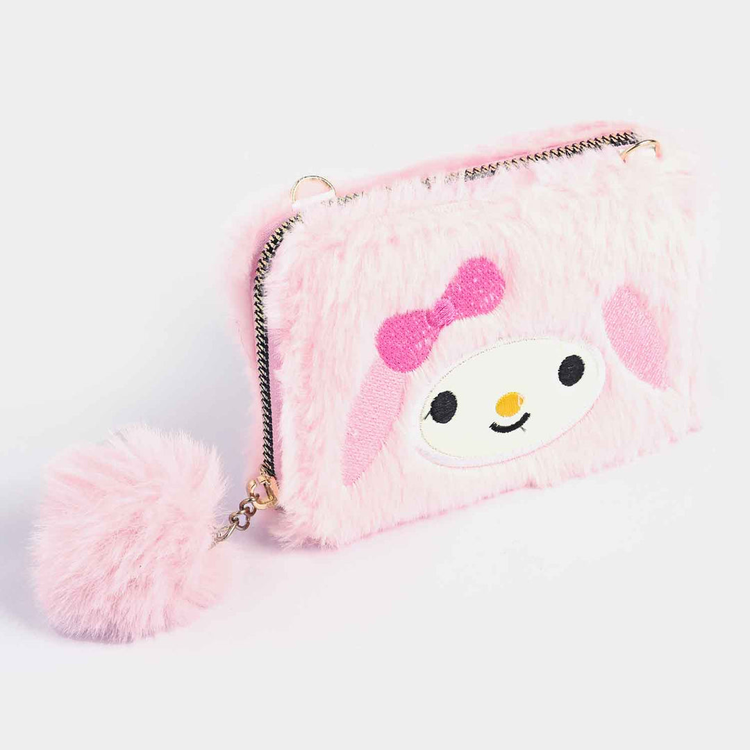 GIRLS FUR FASHION HAND BAG/WALLET