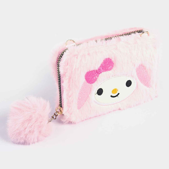 GIRLS FUR FASHION HAND BAG/WALLET