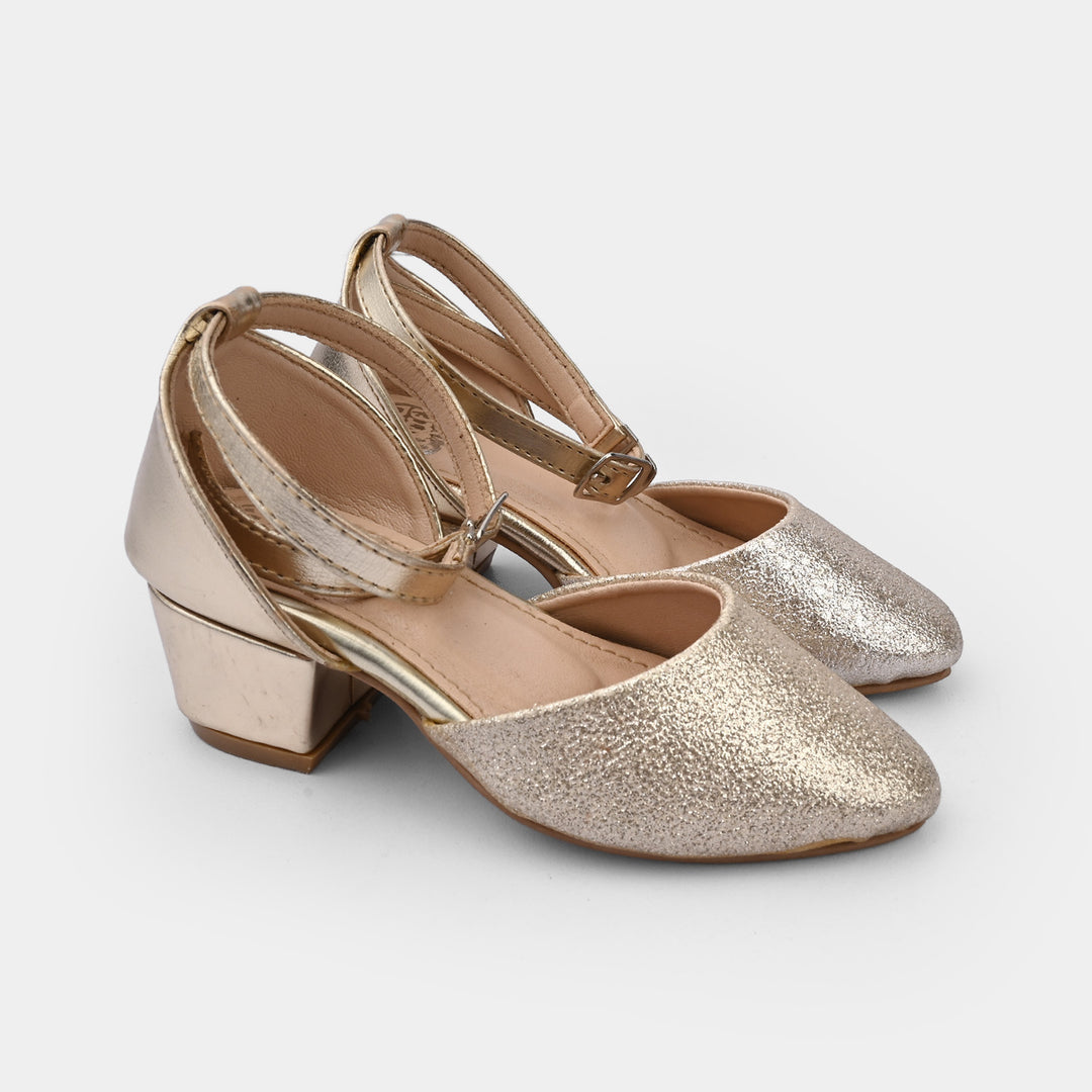 Girls Pumps Heels 456-83-GOLDEN