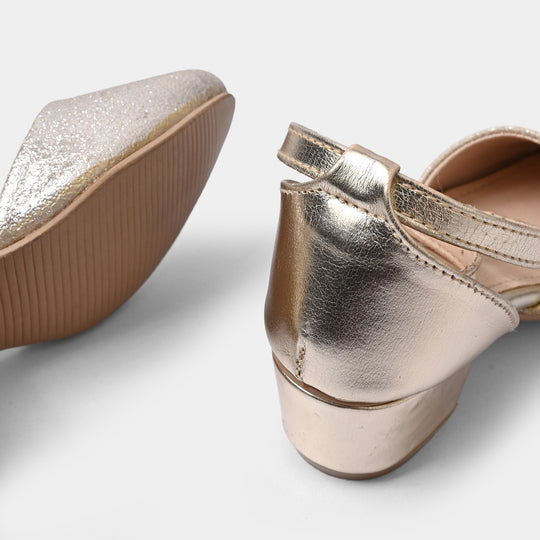 Girls Pumps Heels 456-83-GOLDEN