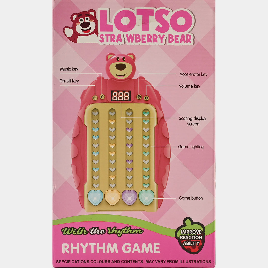 Rhythm Game Machine Quick Push Pop Game with Music and Lights