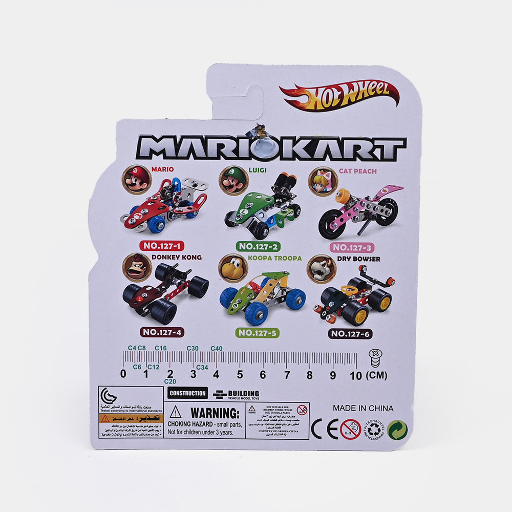 Mini Hot-Wheel Metal Puzzle Assembly Car Set