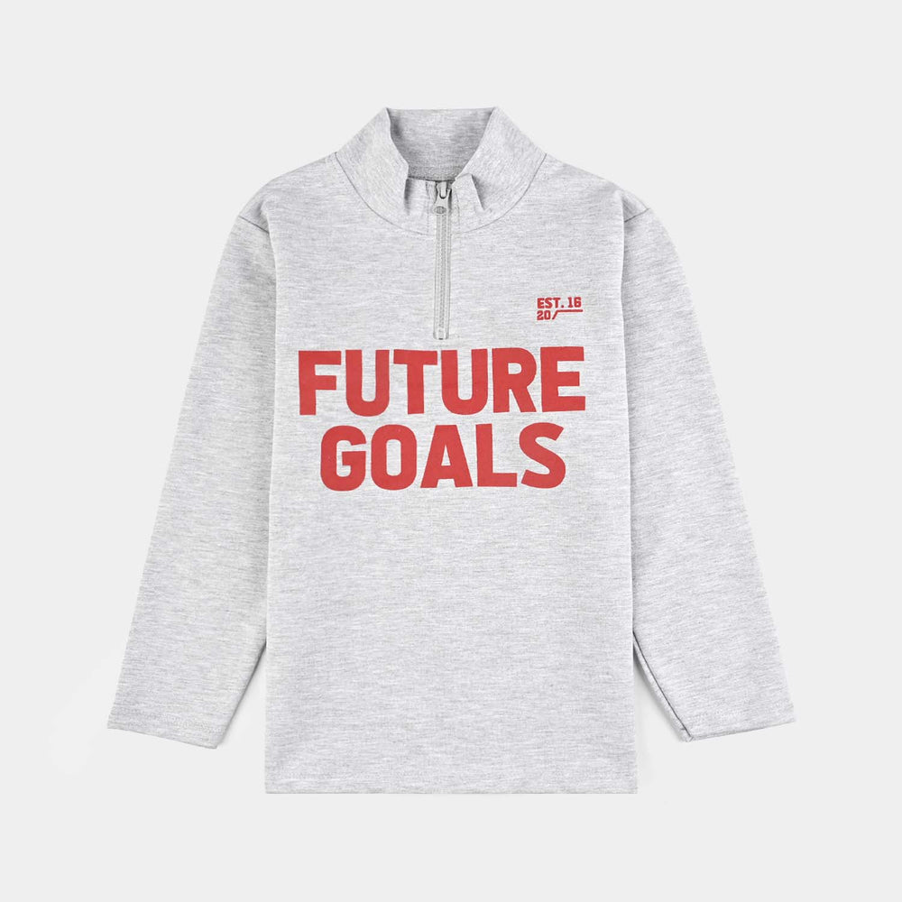 Boys Jersey/Terry 2 Piece Suit Future Goals-Grey