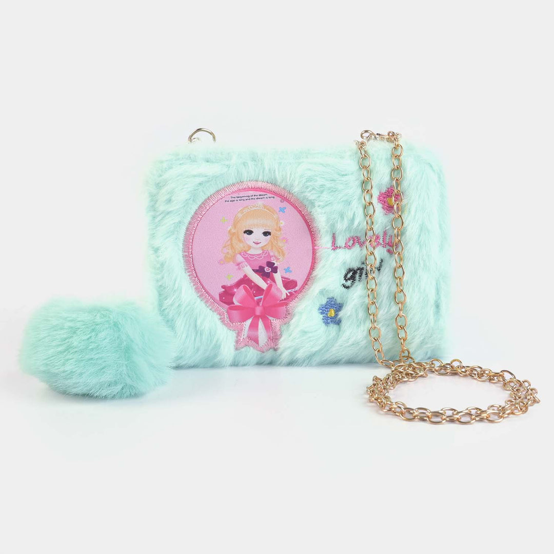 Girls Fur Fashion Hand Bag/Wallet