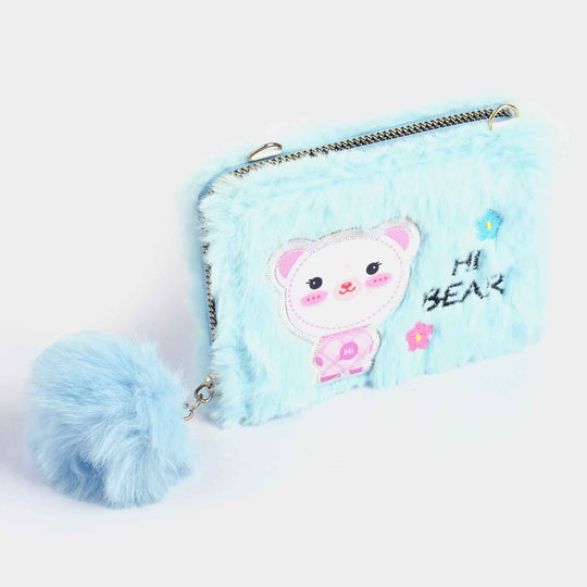 Girls Fur Fashion Hand Bag/Wallet