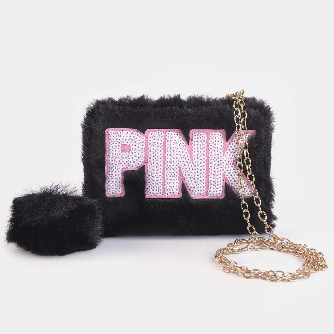 Girls Fur Fashion Hand Bag/Wallet